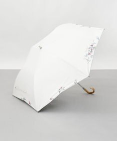 AURORA NINA RICCI（ニナリッチ）花柄刺繍晴雨兼用パラソル（折りたたみ傘）