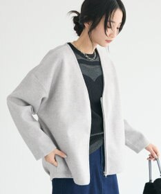 CRAFT STANDARD BOUTIQUE 圧縮ウール風ZIP付きジャケット
