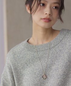 組曲 コットンカシミヤMIX クルーネックニット