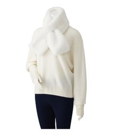 MOONBAT estaa【洗える】ポメラニアンみたいなふわふわフェイクファーマフラー