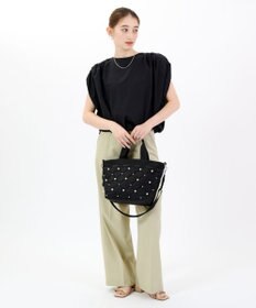 BUCKET TOTE W PEARLS2/ミッドナイトパール / LeSportsac