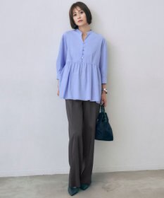 自由区 S 【カタログ掲載】ウールライクストレッチワイド パンツ