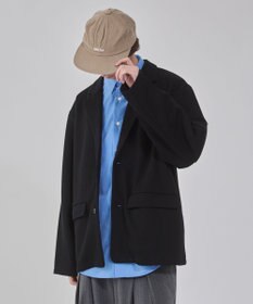 WEGO 【ユニセックス着用ITEM/MLサイズ展開】ボンディングスウェットテーラードジャケット