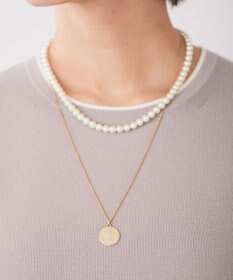 J.PRESS LADIES 【3WAY】 パールコイン 2連 ネックレス