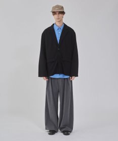 WEGO 【ユニセックス着用ITEM/MLサイズ展開】ボンディングスウェットテーラードジャケット