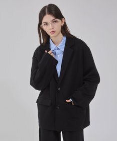 WEGO 【ユニセックス着用ITEM/MLサイズ展開】ボンディングスウェットテーラードジャケット