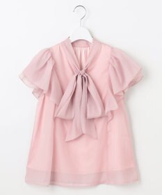 Feroux リボンタイフリルブラウス