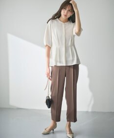 ANY SIS 【洗える】サテンドロストイージー パンツ