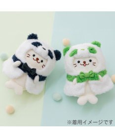 Mother garden しろたん ついてきちゃうしろたん マスコット 着せ替え服 《パンダポンチョ ・黒》 単品