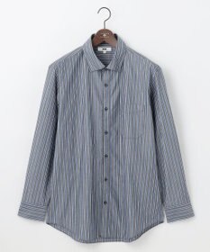 JOSEPH ABBOUD 【キングサイズ・シルク×綿ブレンド】シルクコットンストライプ シャツ