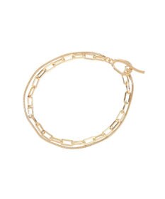 YECCA VECCA マンテルチェーン2連ブレスレット