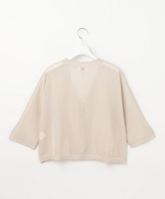 J.PRESS LADIES L 【洗える】シアーライトニット Vネック カーディガン