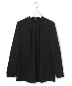 ICB L アセテートダブルサテン ランタンスリーブブラウス