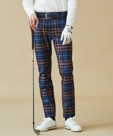 23区GOLF 【MEN】ＴＥＸＢＲＩＤ チェック柄  べーシックシルエットパンツ