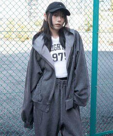 WEGO 【ユニセックス着用ITEM/MLサイズ展開】スウィッチングZIPパーカー