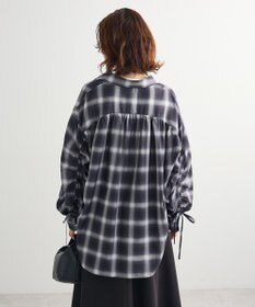 Green Parks ・ＥＬＥＮＣＡＲＥ　ＤＵＥ　チェックギャザーシャツ