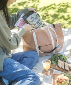 YUSHI Enjoy life - TOTE (L) 帆布トートバッグ