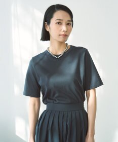 UNFILO BEAUTYFORM-Tコットン ベーシックTシャツ チャコール