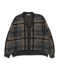 WEGO ベロアモールパターンカーディガン