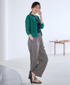 ANY メッシュパターンニットカーディガン