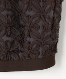 自由区 L 【17号サイズまで展開】テープエンブロイダリー ブルゾン