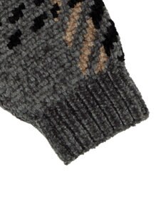 WEGO ベロアモールパターンカーディガン