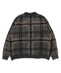 WEGO ベロアモールパターンカーディガン