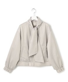 ICB 【先行予約・2WAY】 ダルグロッシーサテン ボウタイ付きブルゾン