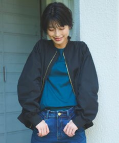 ANY 【洗濯機可能/撥水】MA-1 ギャザーブルゾン