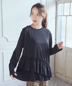 earth music&ecology フリルヘムプルオーバー