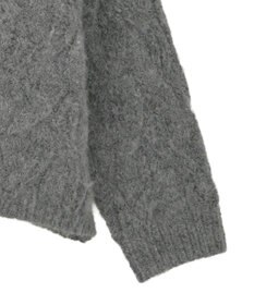 Green Parks ふわふわケーブルニットプルオーバー