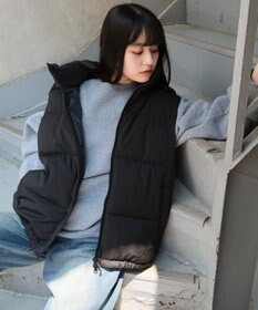 WEGO 【25年秋冬新作/ユニセックス着用ITEM/MLサイズ展開】2WAYパファーベスト