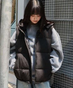 WEGO 【25年秋冬新作/ユニセックス着用ITEM/MLサイズ展開】2WAYパファーベスト