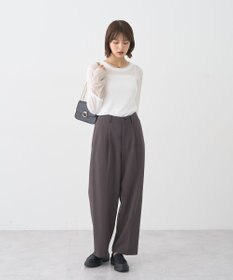 earth music&ecology レイヤードシアープルオーバー