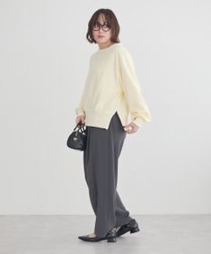 earth music&ecology 裾スリット裏毛プルオーバー