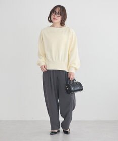 earth music&ecology 裾スリット裏毛プルオーバー