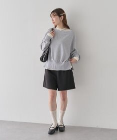 earth music&ecology 裾スリット裏毛プルオーバー