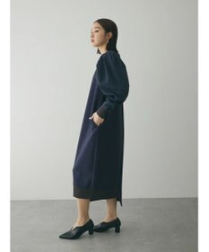 Green Parks armonia. リブ使いコクーンポンチワンピース