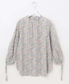 J.PRESS LADIES 【洗える】 LIBERTY Honeydew/Kate&Mil スタンドカラー ブラウス