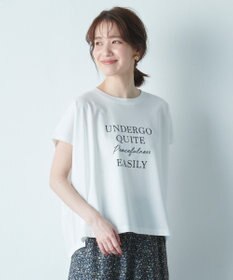 ANY 【UVケア/接触冷感】チュニック丈半袖ロゴTシャツ