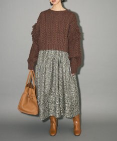 Green Parks ジャガードキャミワンピース