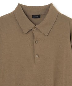 JOSEPH HOMME LIGHT MERIONS KNIT POLO LONG SLEEVE