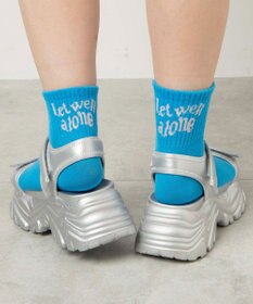 WEGO バックロゴアンクルソックス