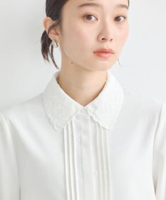 earth music&ecology 刺繍襟ブラウス