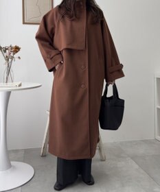 WEGO スタンドカラーロングコート