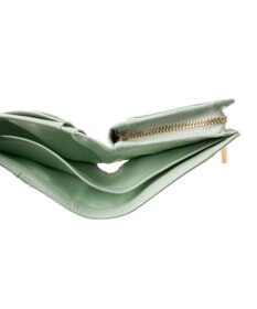 LANVIN en Bleu デクール 二つ折りLファスナー財布