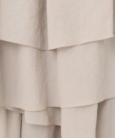 23区 L 【洗える】エアリージョーゼット ティアード スカート