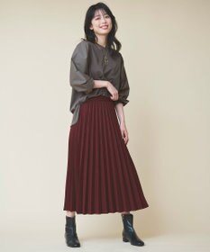 ANY 【10色展開/ウエストゴム】ウーリッシュフラノ プリーツスカート