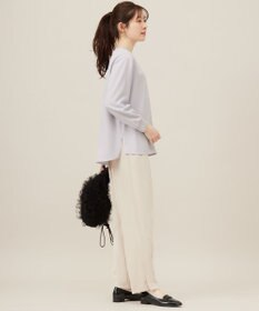 ANY SIS L 【洗える】2wayストレッチジョーゼットロゴ ロンT