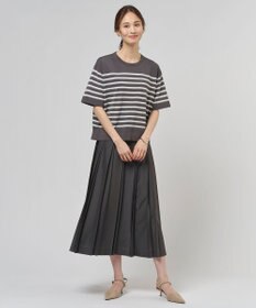 J.PRESS LADIES 【一枚で着映え】COTTON ACETATE DRY ニット Tシャツ